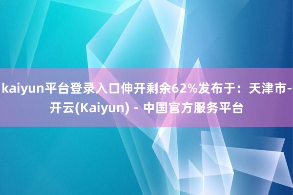 kaiyun平台登录入口伸开剩余62%发布于：天津市-开云(Kaiyun) - 中国官方服务平台